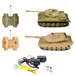 Танковый бой р/у Наша Игрушка 1:32 Т34 - Abrams M1A2 - характеристики и отзывы покупателей.