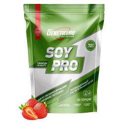 Протеин соевый изолят Geneticlab Nutrition Soy Pro 90% клубника 900 г/30 порций - характеристики и отзывы покупателей.