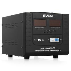 Стабилизатор напряжения SVEN AVR-5000 LCD - характеристики и отзывы покупателей.