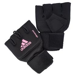 Накладки гелевые с бинтом 2 метра Adidas Quick Wrap Glove Mexican черно-розовые - характеристики и отзывы покупателей.