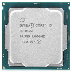 Процессор Intel Core i3-8100 - характеристики и отзывы покупателей.