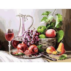 Раскраска по номерам Белоснежка Натюрморт с фруктами - характеристики и отзывы покупателей.