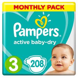 Подгузники Pampers Active Baby-Dry 6–10 кг - характеристики и отзывы покупателей.