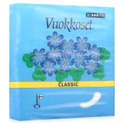 Ежедневные гигиенические прокладки Vuokkoset Classic - характеристики и отзывы покупателей.