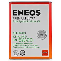 Моторное масло ENEOS Premium Ultra 5W20 SN - характеристики и отзывы покупателей.