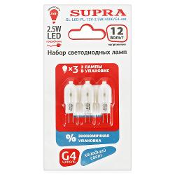 Упаковка ламп LED 3 шт Supra PROMO SL-LED-PL-12V-2 - характеристики и отзывы покупателей.