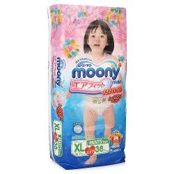 Трусики-подгузники Moony для девочек - характеристики и отзывы покупателей.