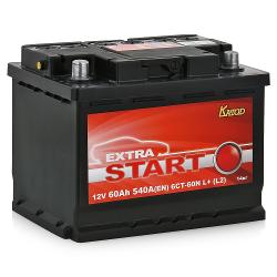 Аккумулятор Extra Start 6СТ-60N L+ - характеристики и отзывы покупателей.
